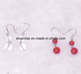 Semi Precious Stone Crystal Jewelry Earrings <Esb01907>